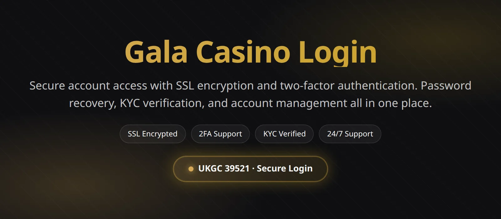 Gala Casino Login